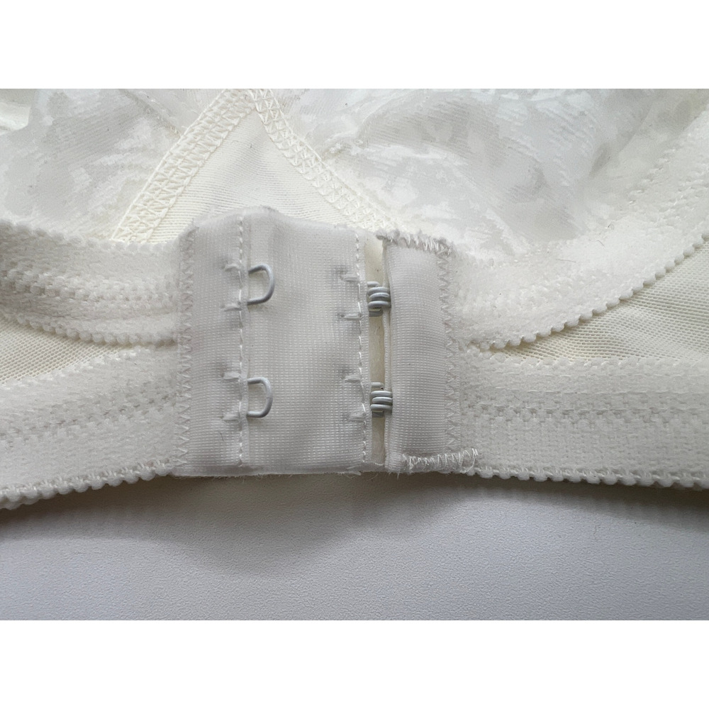 NWT 70'S VINTAGE GELMART BRA CRISS CROSS LACE STRETCH STRAP SIZE 36D WHITE - Picture 8 of 13